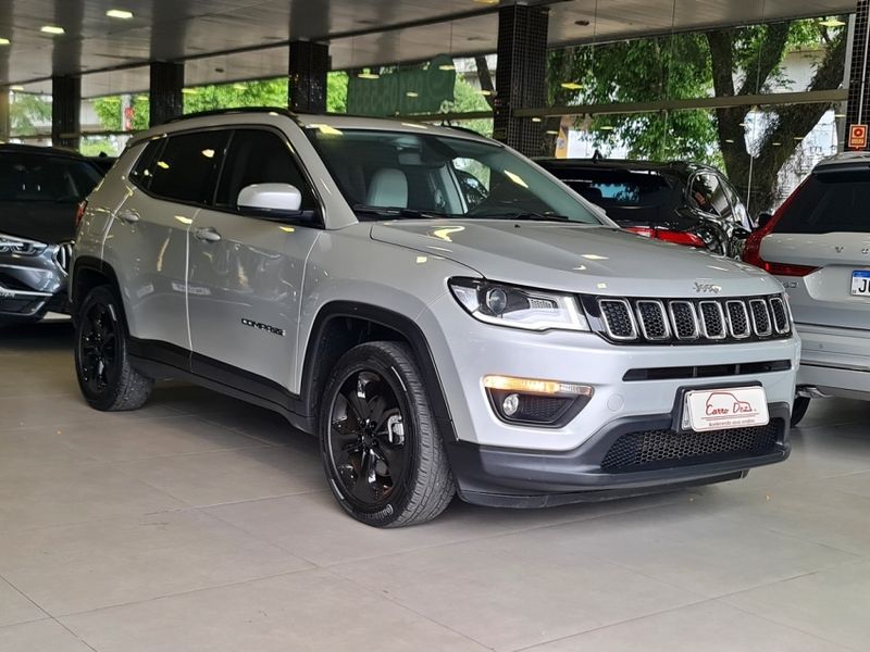 JEEP COMPASS 2.0 16V FLEX LONGITUDE AUTOMÁTICO 2018/2018 CARRO DEZ NOVO HAMBURGO / Carros no Vale