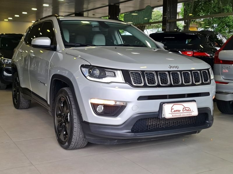 JEEP COMPASS 2.0 16V FLEX LONGITUDE AUTOMÁTICO 2018/2018 CARRO DEZ NOVO HAMBURGO / Carros no Vale