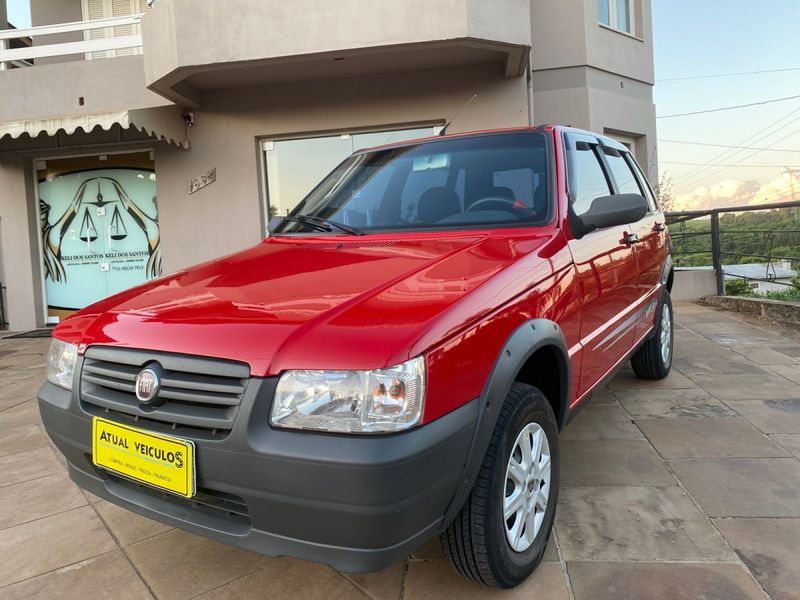 Fiat Uno Mille WAY ECONOMY 1.0 F 2009/2010 ATUAL VEÍCULOS VISTA ALEGRE DO PRATA / Carros no Vale