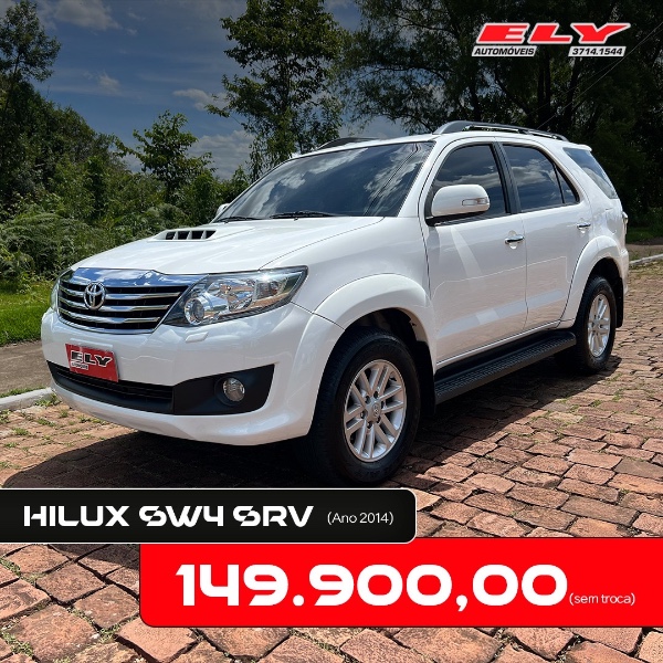 TOYOTA HILUX SW4 SRV D4-D 4X4 3.0 TDI DIES. AUT 2014/2014 ELY AUTOMÓVEIS LAJEADO / Carros no Vale