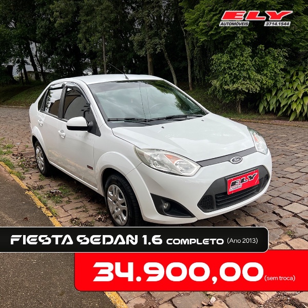 FORD FIESTA SEDAN 1.6 8V FLEX 2013/2013 ELY AUTOMÓVEIS LAJEADO / Carros no Vale