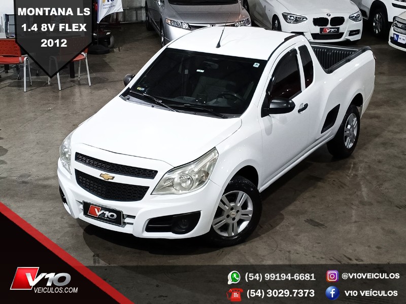 CHEVROLET MONTANA LS 1.4 ECONOFLEX 8V 2P 2012/2012 V10 VEÍCULOS CAXIAS DO SUL / Carros no Vale