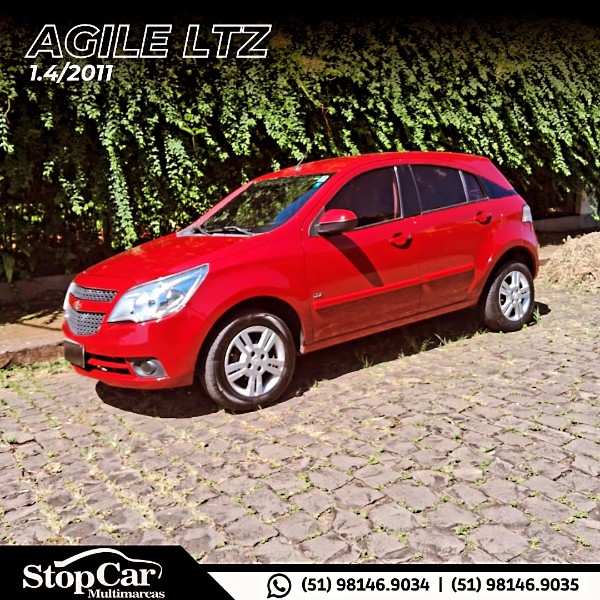 CHEVROLET AGILE LTZ 1.4 MPFI 8V FLEXPOWER 5P 2011/2011 STOPCAR MULTIMARCAS ESTRELA / Carros no Vale