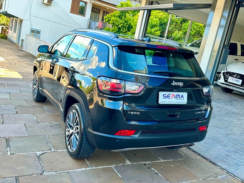 JEEP COMPASS LIMITED T270 1.3 TB 2022/2022 SÉTIMA VEÍCULOS GUAPORÉ / Carros no Vale