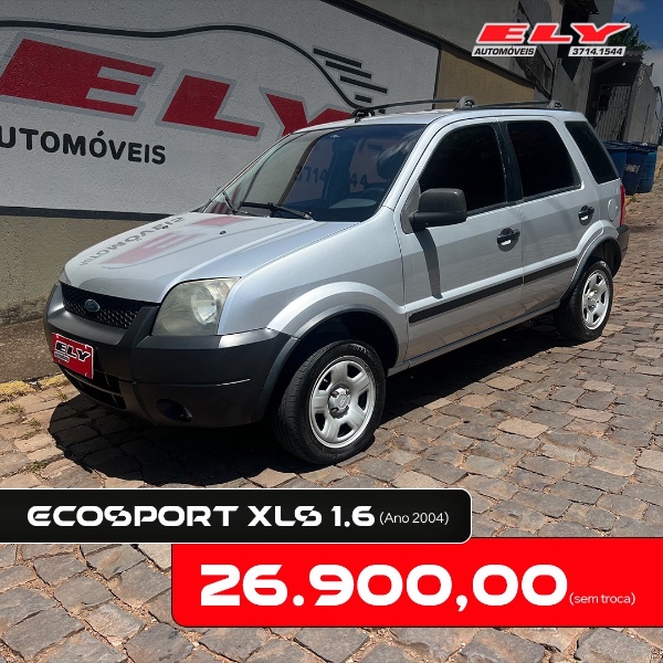 FORD ECOSPORT XLS 1.6/ 1.6 FLEX 8V 5P 2004/2004 ELY AUTOMÓVEIS LAJEADO / Carros no Vale