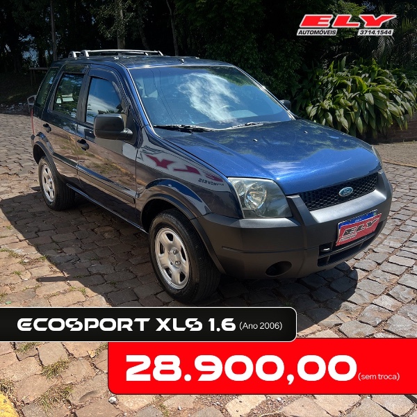 FORD ECOSPORT XLS 1.6/ 1.6 FLEX 8V 5P 2006/2006 ELY AUTOMÓVEIS LAJEADO / Carros no Vale