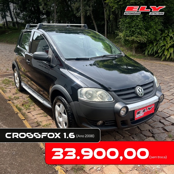 VOLKSWAGEN CROSSFOX 1.6 2008/2008 ELY AUTOMÓVEIS LAJEADO / Carros no Vale