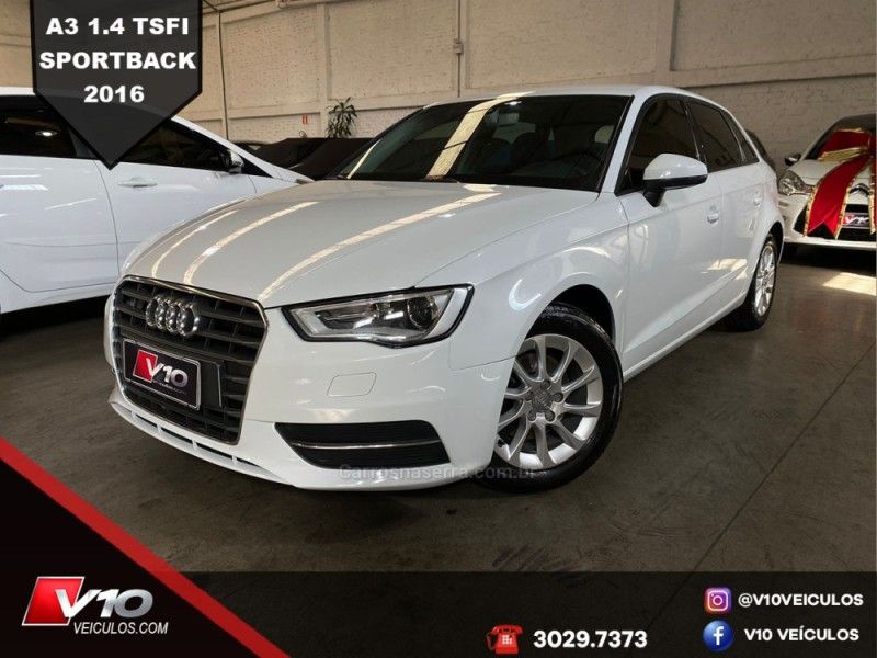 AUDI A3 1.4 TFSI SPORTBACK 16V S-TRONIC 2015/2016 V10 VEÍCULOS CAXIAS DO SUL / Carros no Vale