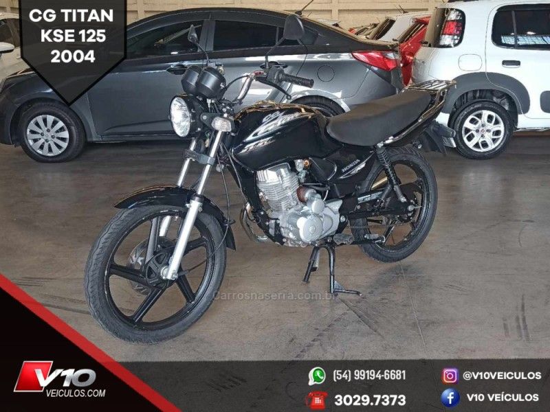 Honda Motos CG 125 TITAN KSE 2003/2004 V10 VEÍCULOS CAXIAS DO SUL / Carros no Vale