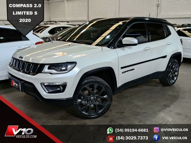 JEEP COMPASS 2.0 S 4X4 16V TURBO 2020/2020 V10 VEÍCULOS CAXIAS DO SUL / Carros no Vale