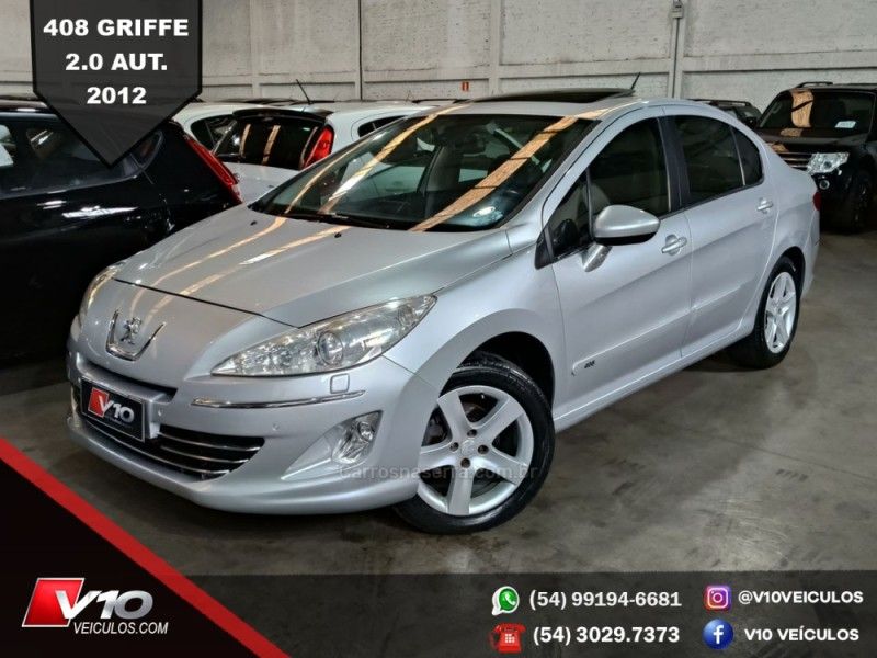 PEUGEOT 408 2.0 GRIFFE 16V 2011/2012 V10 VEÍCULOS CAXIAS DO SUL / Carros no Vale