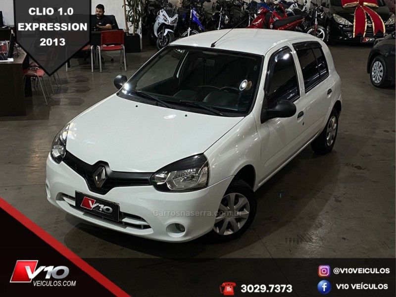 RENAULT CLIO 1.0 EXPRESSION 16V 2012/2013 V10 VEÍCULOS CAXIAS DO SUL / Carros no Vale