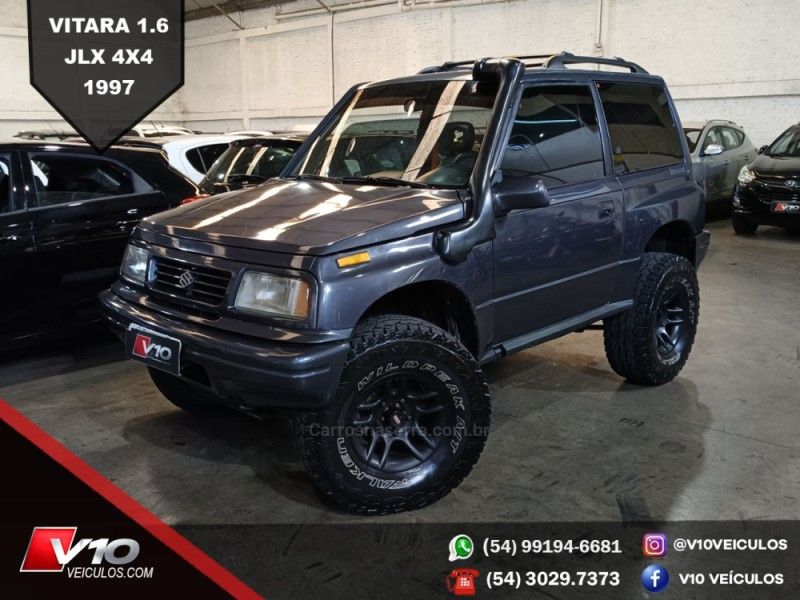 SUZUKI VITARA 1.6 JLX METAL TOP 4X4 8V 1996/1997 V10 VEÍCULOS CAXIAS DO SUL / Carros no Vale