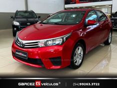 TOYOTA COROLLA 1.8 GLI UPPER 16V 2016/2016 GARCEZ VEÍCULOS BENTO GONÇALVES / Carros no Vale