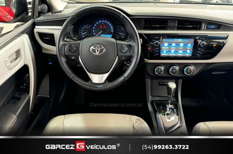 TOYOTA COROLLA 1.8 GLI UPPER 16V 2016/2016 GARCEZ VEÍCULOS BENTO GONÇALVES / Carros no Vale