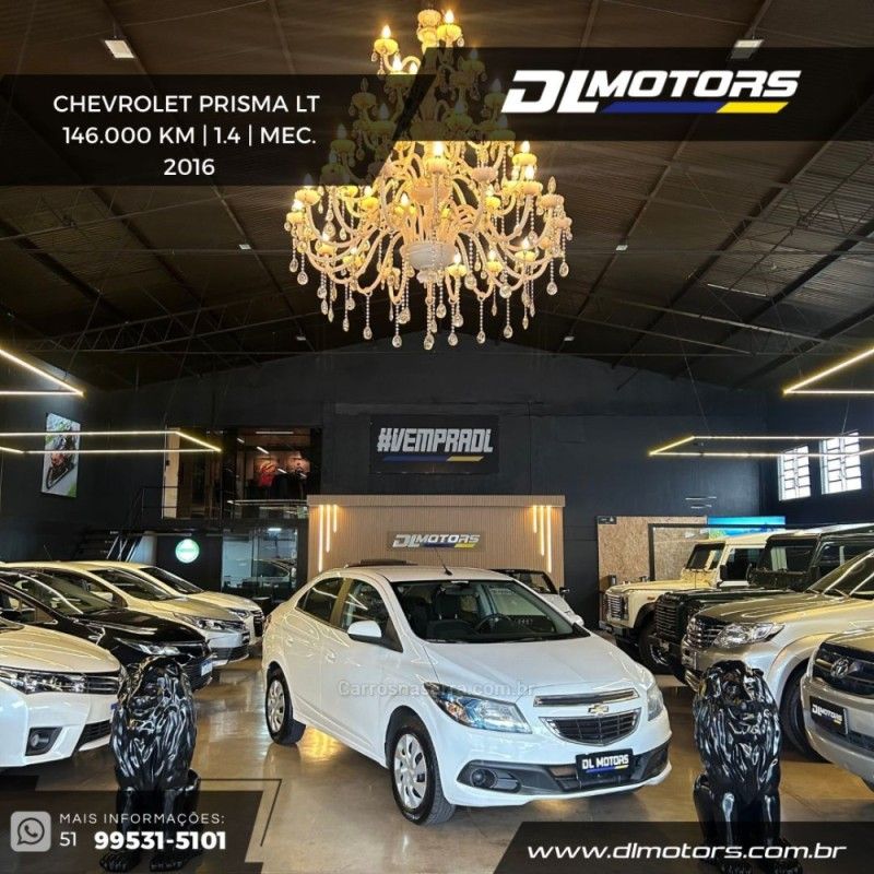 CHEVROLET PRISMA 1.4 MPFI LT 8V 2016/2016 DL MOTORS LAJEADO / Carros no Vale