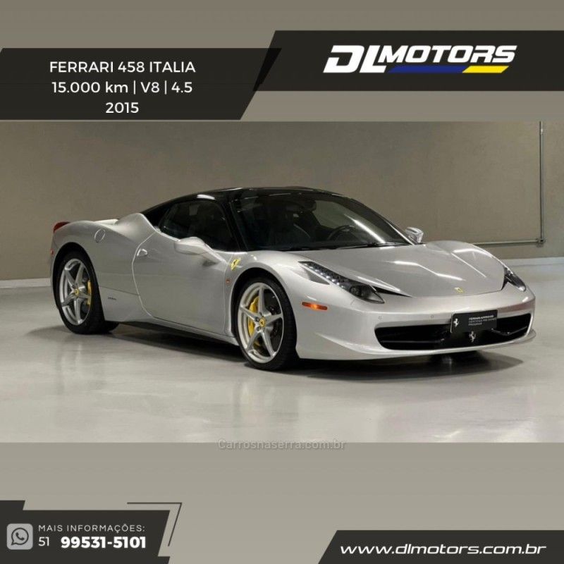 FERRARI 458 ITALIA 4.5 V8 32V 2015/2015 DL MOTORS LAJEADO / Carros no Vale