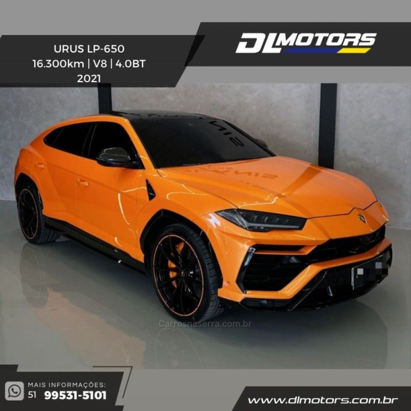 LAMBORGHINI URUS 4.0 V8 TURBO LP650-4 2021/2021 DL MOTORS LAJEADO / Carros no Vale