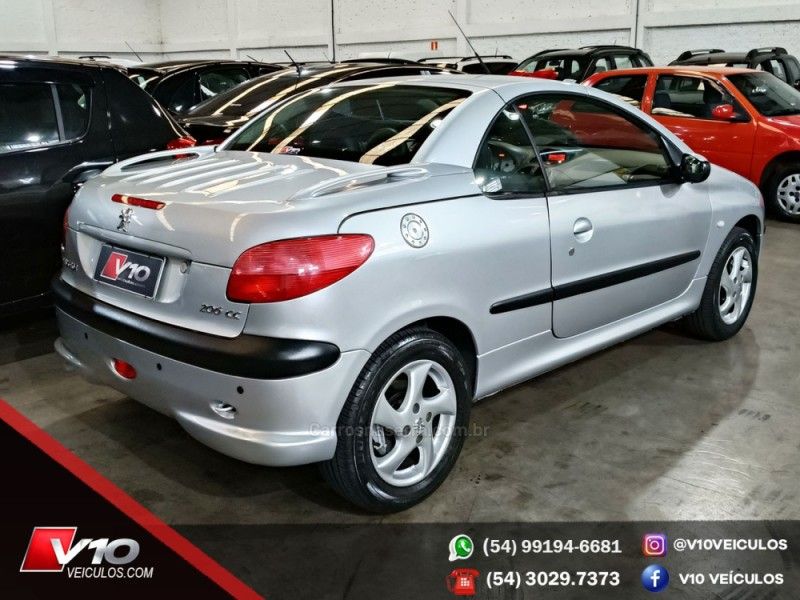 PEUGEOT 206 1.6 CC 16V 2002/2003 V10 VEÍCULOS CAXIAS DO SUL / Carros no Vale