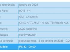 Chevrolet ONIX 1.0 TURBO FLEX LT AUTOMÁTICO 2022/2022 BETIOLO NOVOS E SEMINOVOS LAJEADO / Carros no Vale