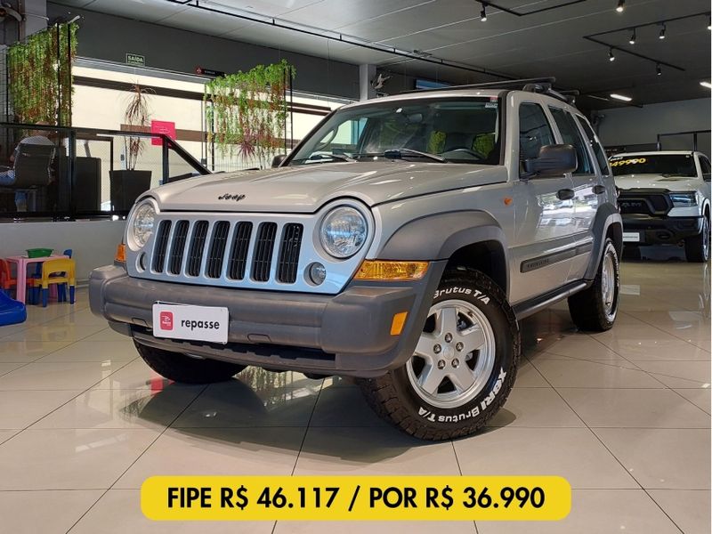 JEEP CHEROKEE 3.7 SPORT 4X4 V6 12V GASOLINA 4P AUTOMÁTICO 2006/2007 BETIOLO NOVOS E SEMINOVOS LAJEADO / Carros no Vale