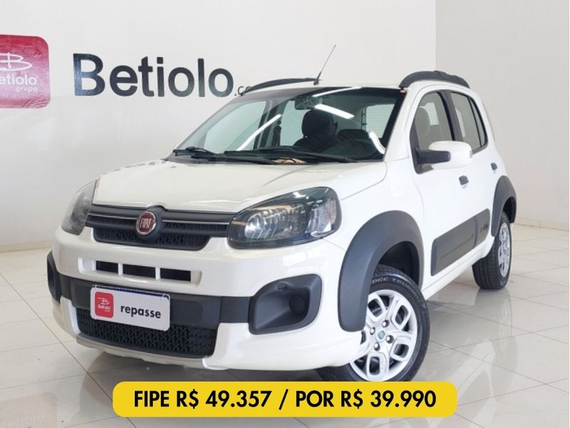 Fiat UNO 1.3 FIREFLY FLEX WAY 4P MANUAL 2019/2019 BETIOLO NOVOS E SEMINOVOS LAJEADO / Carros no Vale