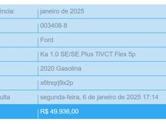 Ford KA 1.0 TI-VCT FLEX SE MANUAL 2019/2020 BETIOLO NOVOS E SEMINOVOS LAJEADO / Carros no Vale