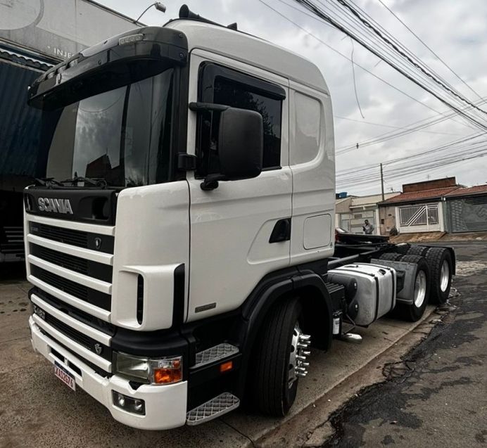 Scania R164G 480 V8 6×2 R-164 GA 480 6×4 NZ 2p 2007/2007 CAMINHÕES & CAMIONETAS PASSO FUNDO / Carros no Vale