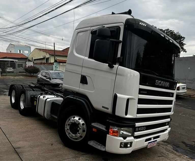 Scania R164G 480 V8 6×2 R-164 GA 480 6×4 NZ 2p 2007/2007 CAMINHÕES & CAMIONETAS PASSO FUNDO / Carros no Vale