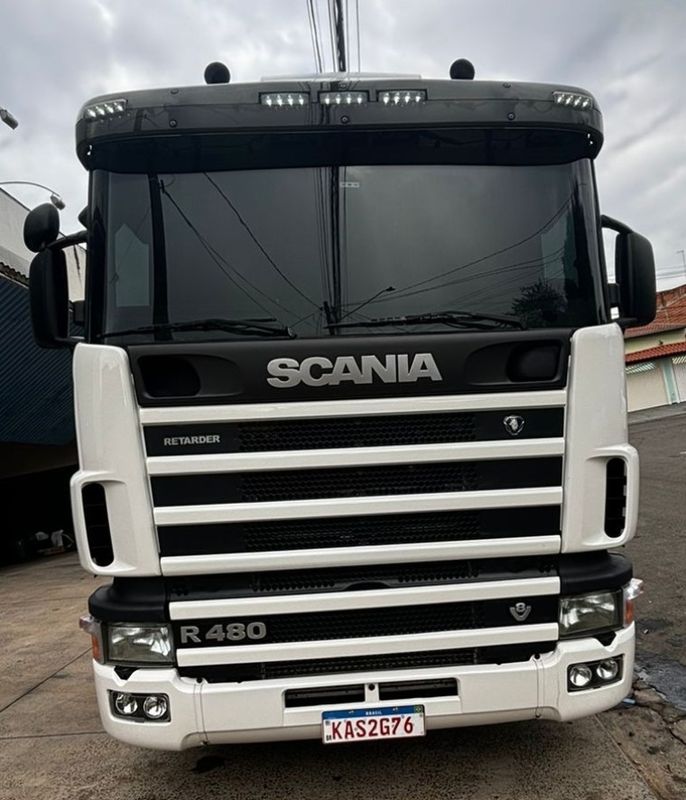 Scania R164G 480 V8 6×2 R-164 GA 480 6×4 NZ 2p 2007/2007 CAMINHÕES & CAMIONETAS PASSO FUNDO / Carros no Vale