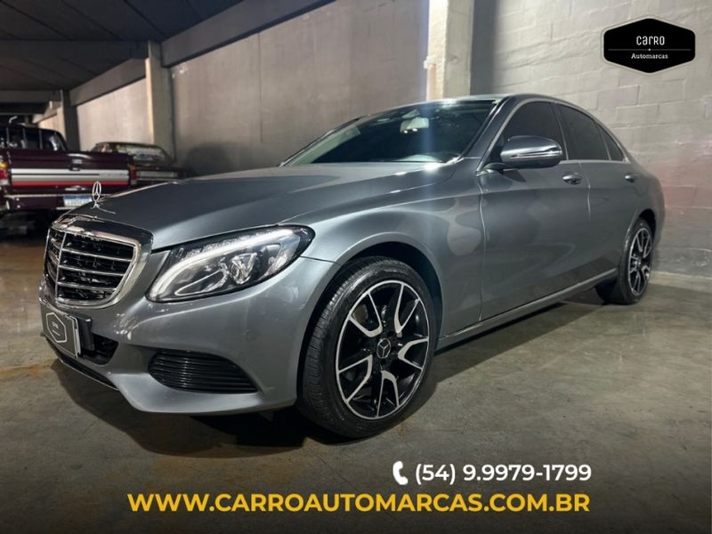 Mercedes-Benz C 180 1.6 CGI 16V TURBO FLEX 4P AUTOMÁTICO 2017/2017 CARRO AUTOMARCAS CAXIAS DO SUL / Carros no Vale