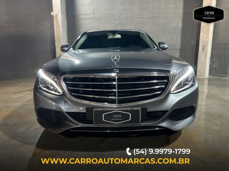 Mercedes-Benz C 180 1.6 CGI 16V TURBO FLEX 4P AUTOMÁTICO 2017/2017 CARRO AUTOMARCAS CAXIAS DO SUL / Carros no Vale