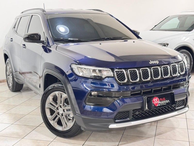 JEEP COMPASS 1.3 LONGITUDE T270 16V TURBO 4X2 2022/2023 SUL SERRA MOTORS CAXIAS DO SUL / Carros no Vale