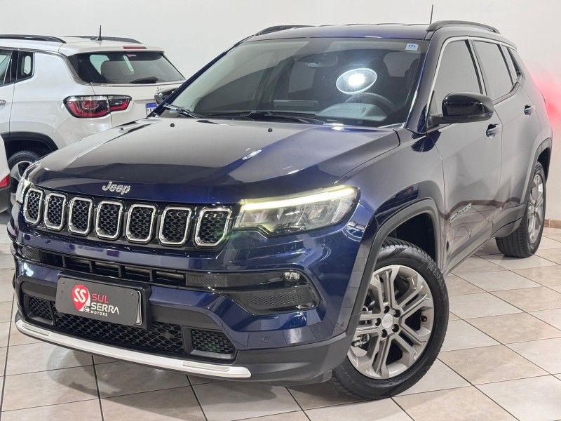 JEEP COMPASS 1.3 LONGITUDE T270 16V TURBO 4X2 2022/2023 SUL SERRA MOTORS CAXIAS DO SUL / Carros no Vale