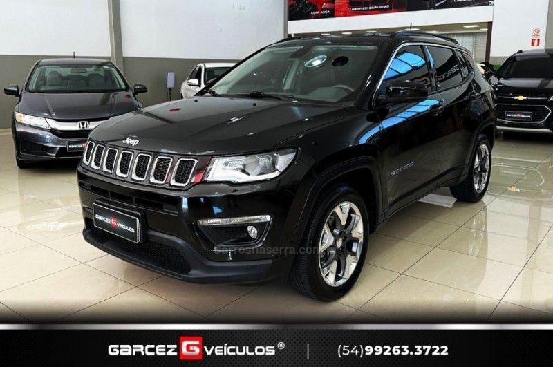 JEEP COMPASS 2.0 16V LONGITUDE 2018/2019 GARCEZ VEÍCULOS BENTO GONÇALVES / Carros no Vale