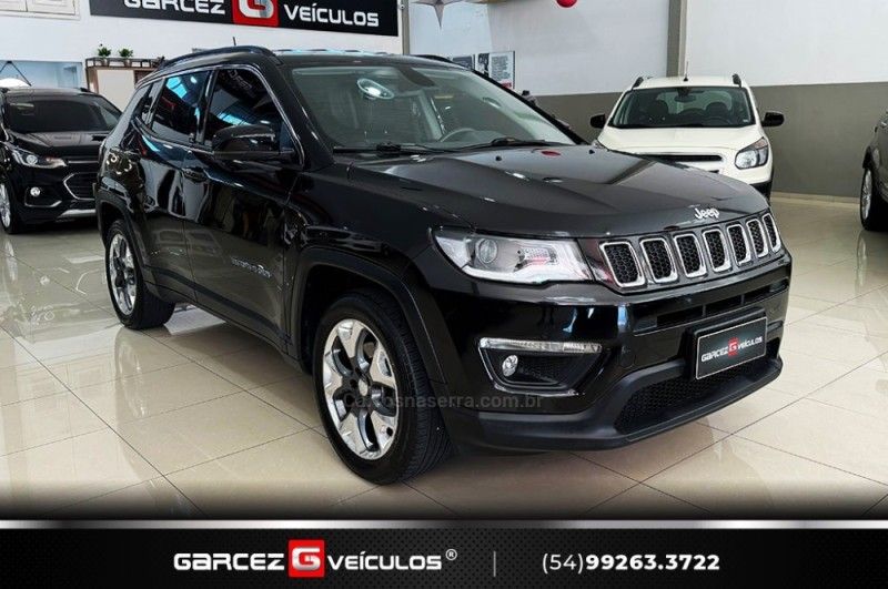 JEEP COMPASS 2.0 16V LONGITUDE 2018/2019 GARCEZ VEÍCULOS BENTO GONÇALVES / Carros no Vale