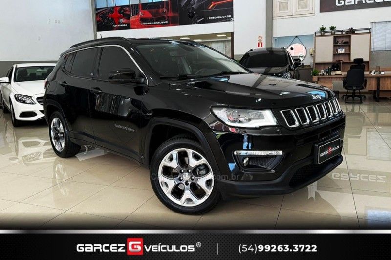 JEEP COMPASS 2.0 16V LONGITUDE 2018/2019 GARCEZ VEÍCULOS BENTO GONÇALVES / Carros no Vale