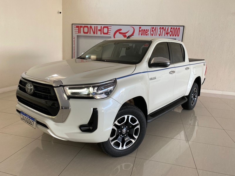 TOYOTA HILUX 2.8 SRX 4X4 CD 16V DIESEL 4P AUTOMÁTICO 2021/2021 TONHO AUTOMÓVEIS LAJEADO / Carros no Vale