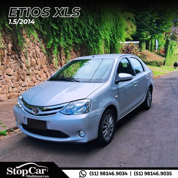 TOYOTA ETIOS 1.5 XLS 2014/2014 STOPCAR MULTIMARCAS ESTRELA / Carros no Vale