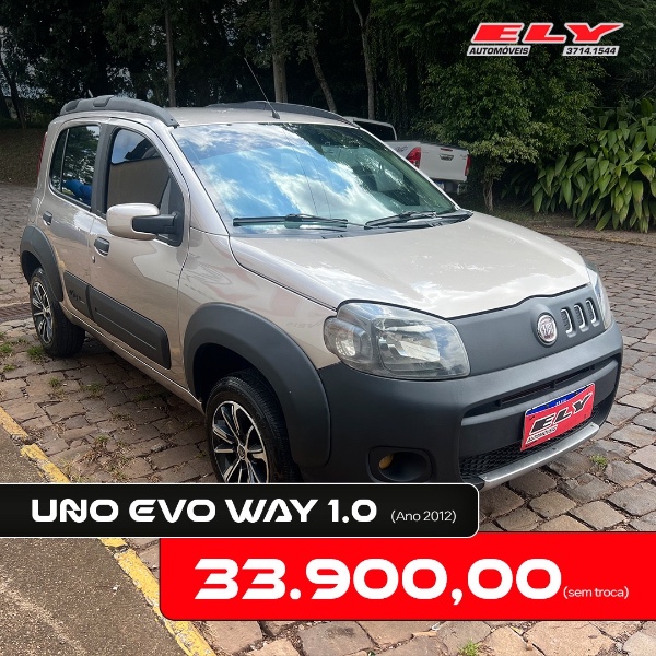 FIAT UNO 1.0 EVO WAY FIRE 8V - 2012