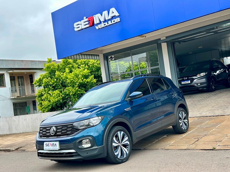 VOLKSWAGEN T-CROSS COMFORTLINE 200 TSI 2020/2021 SÉTIMA VEÍCULOS GUAPORÉ / Carros no Vale