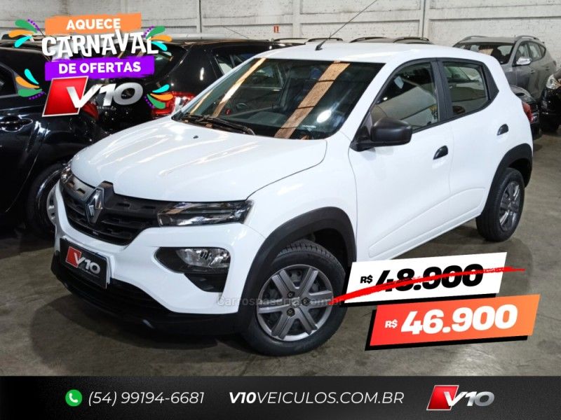 RENAULT KWID 1.0 12V SCE ZEN 2021/2022 V10 VEÍCULOS CAXIAS DO SUL / Carros no Vale