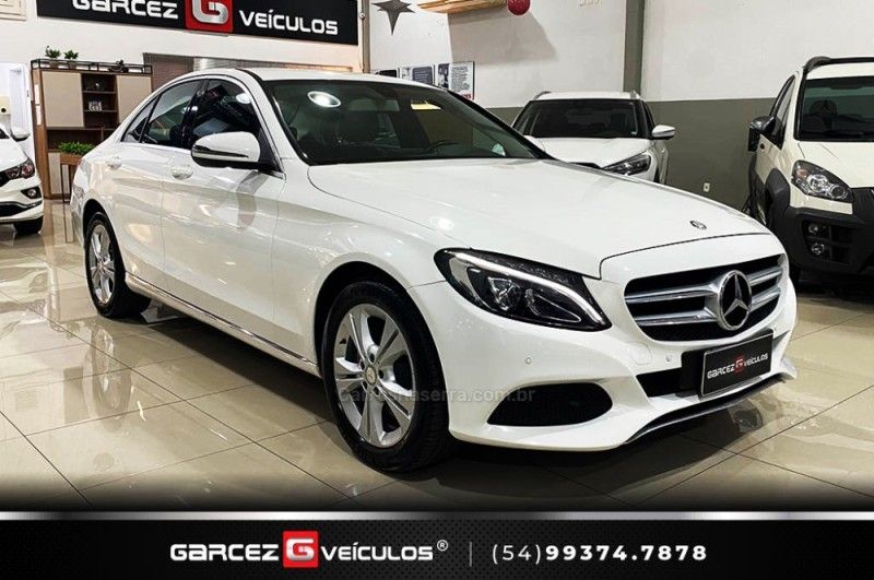 MERCEDES-BENZ C 180 1.6 CGI EXCLUSIVE 16V TURBO 2015/2016 GARCEZ VEÍCULOS BENTO GONÇALVES / Carros no Vale