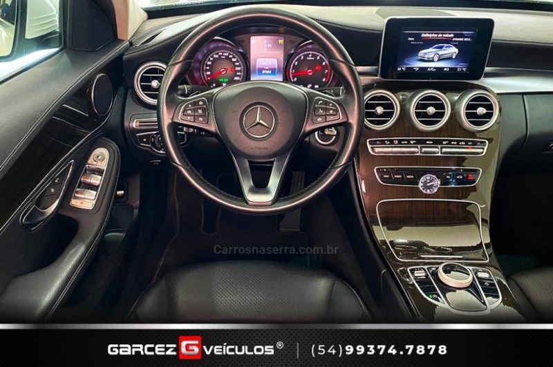 MERCEDES-BENZ C 180 1.6 CGI EXCLUSIVE 16V TURBO 2015/2016 GARCEZ VEÍCULOS BENTO GONÇALVES / Carros no Vale