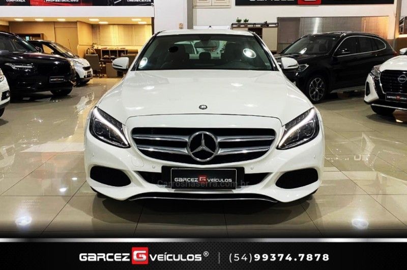 MERCEDES-BENZ C 180 1.6 CGI EXCLUSIVE 16V TURBO 2015/2016 GARCEZ VEÍCULOS BENTO GONÇALVES / Carros no Vale