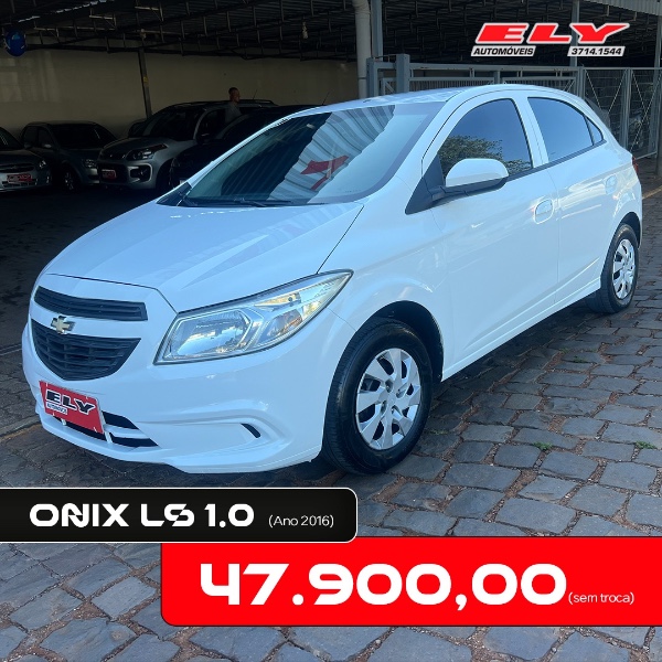 CHEVROLET ONIX 1.0 LS 2016/2016 ELY AUTOMÓVEIS LAJEADO / Carros no Vale