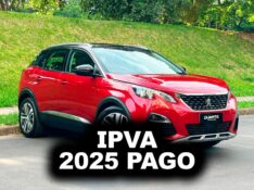 PEUGEOT 3008 GRIFFE PACK 1.6 TURBO 16V 5P AUT. 2019/2020 DUARTE VEÍCULOS PORTO ALEGRE / Carros no Vale