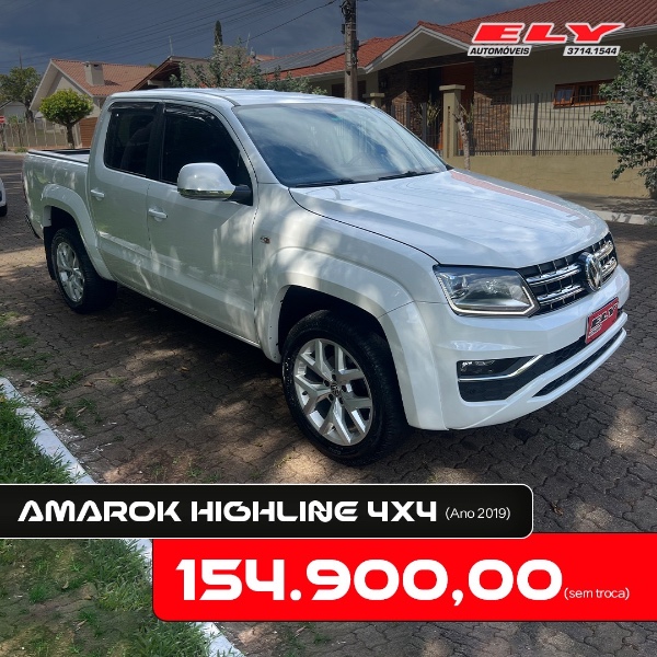 VOLKSWAGEN AMAROK 2.0 HIGHLINE 4X4 CD 16V TURBO INTERCOOLER DIESEL 4P AUTOMÁTICO - 2019