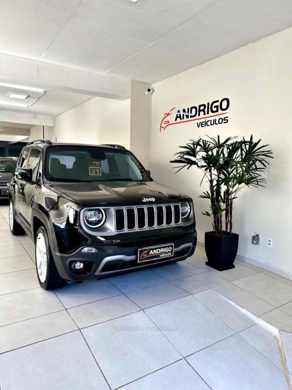 JEEP RENEGADE 1.8 16V LIMITED 2021/2021 ANDRIGO VEÍCULOS CAXIAS DO SUL / Carros no Vale