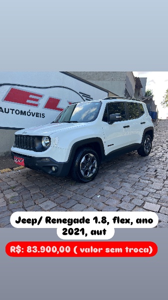 JEEP RENEGADE 1.8 16V FLEX STD 4P AUTOMÁTICO - 2021